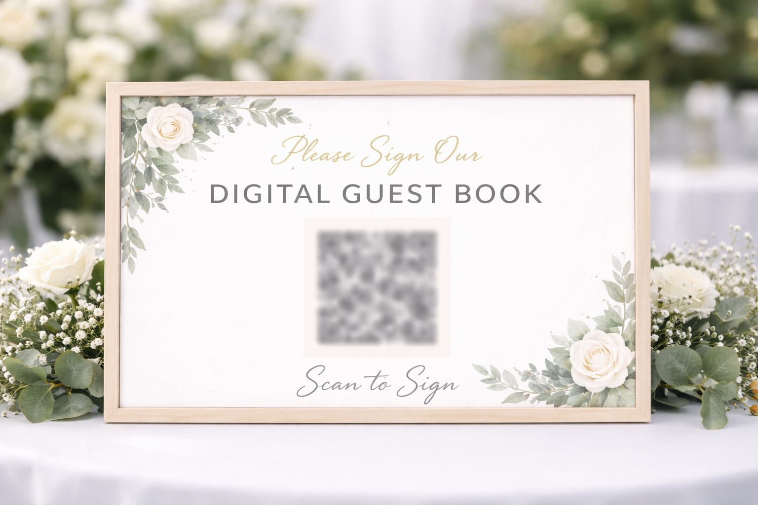 Digital guest book add-on for Sydney photo booth packages